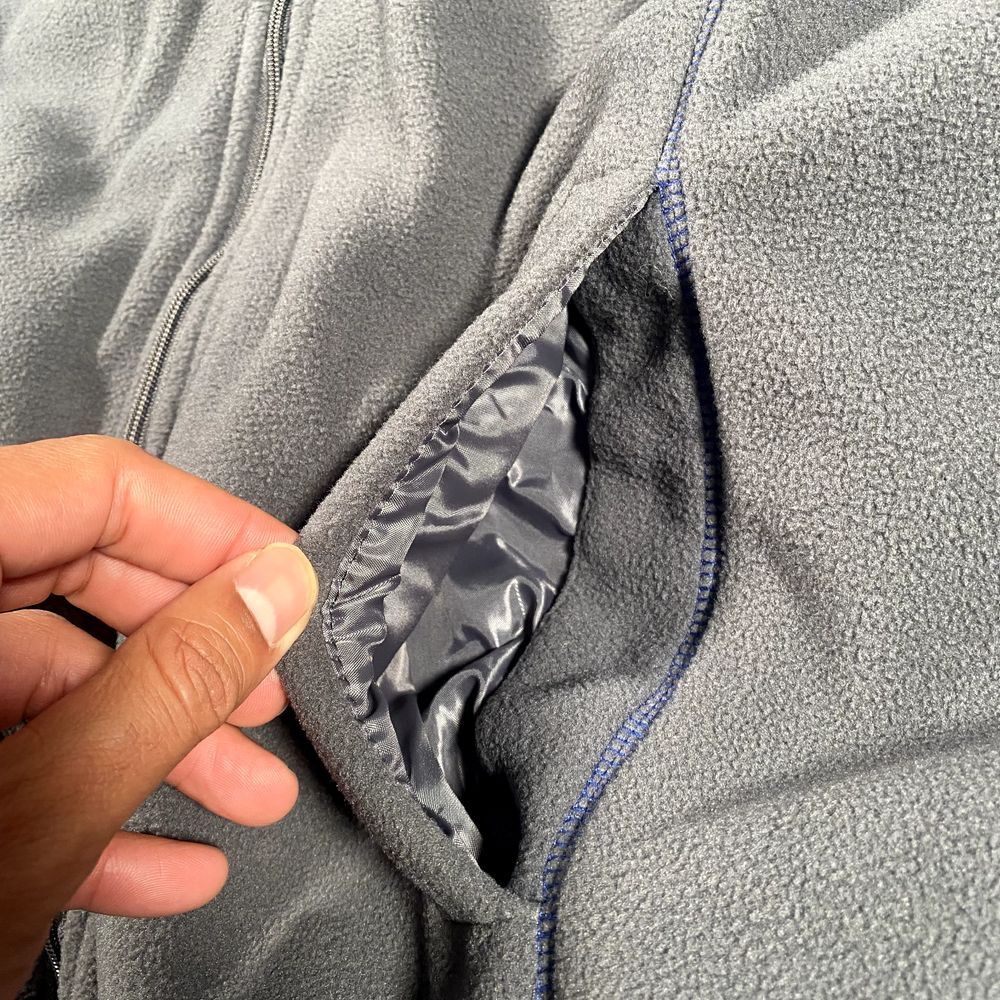 New York Giants Mens Large Full Zip Fleece Vest NFL Football Cold Weather - Picture 6 of 8